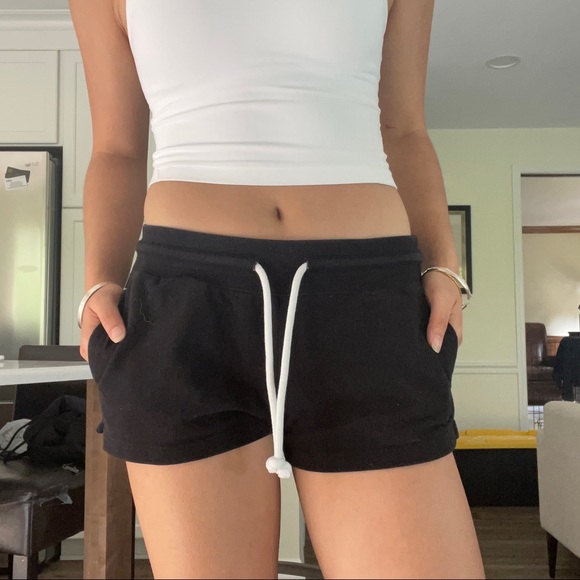 Black Jersey Shorts - Picture 2 of 3